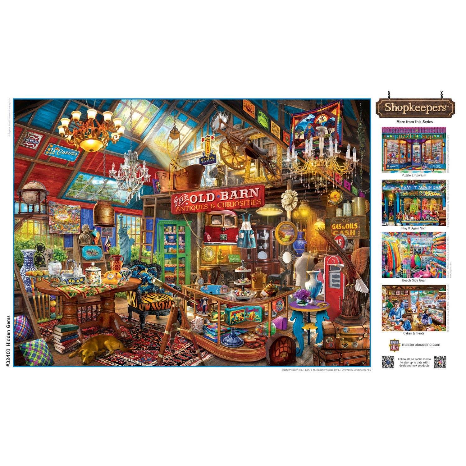 Shopkeepers - Hidden Gems 750 Piece Puzzle by Masterpieces - BIG FRENCHIES