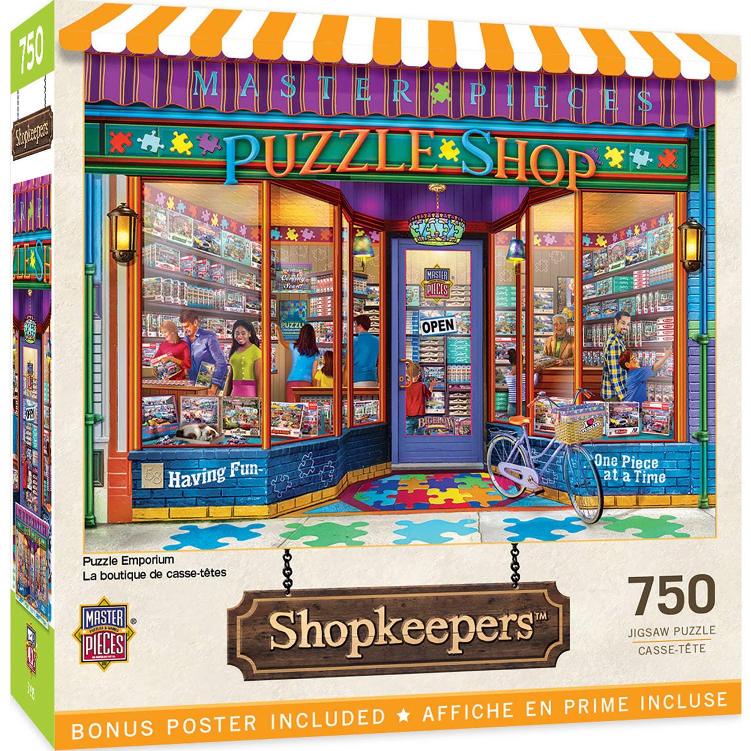 Shopkeepers - Puzzle Emporium 750 Piece Puzzle by Masterpieces Puzzles - BIG FRENCHIES