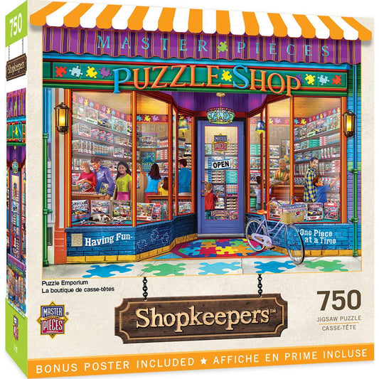 Shopkeepers - Puzzle Emporium 750 Piece Puzzle by Masterpieces Puzzles - BIG FRENCHIES