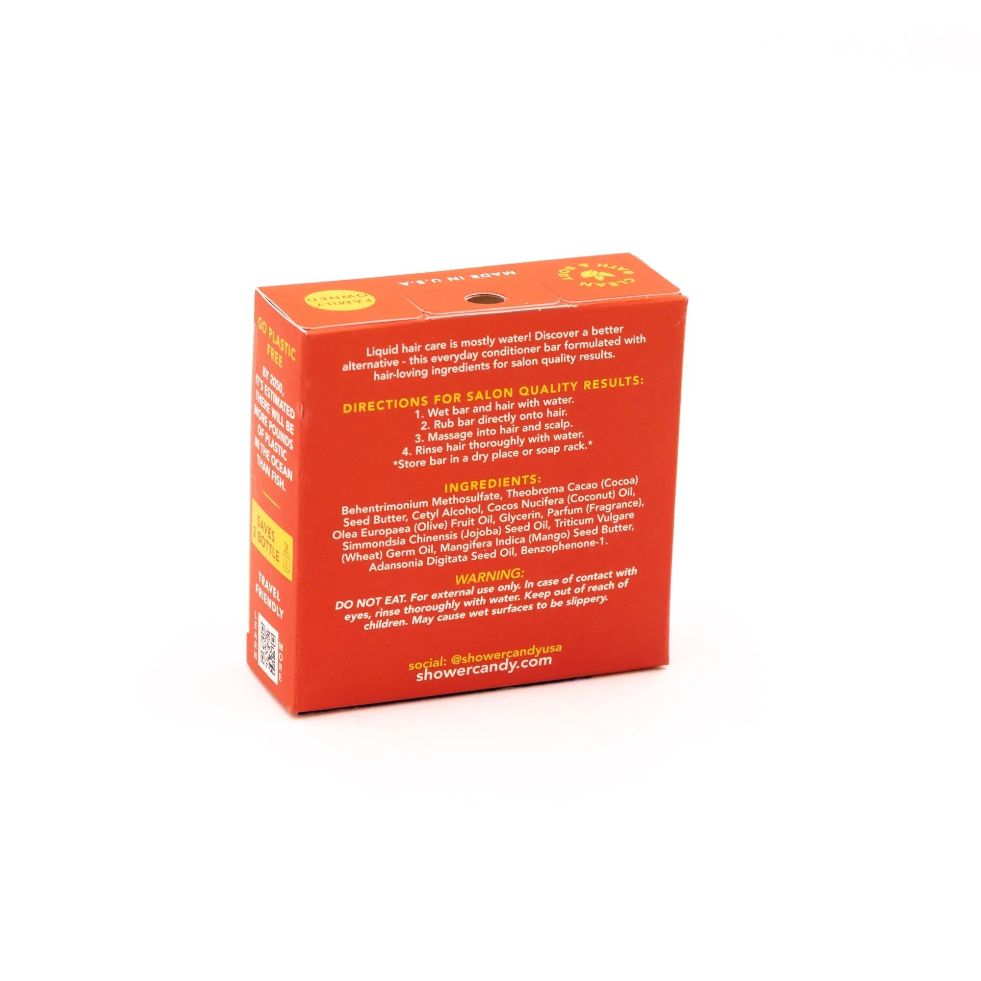 Shower Candy Pineapple Mango Conditioner Bar – Moisturizing Solid Conditioner for All Hair Types - BIG FRENCHIES
