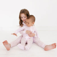 Ballet Stripe Bamboo Toddler Pajama Set - BIG FRENCHIES