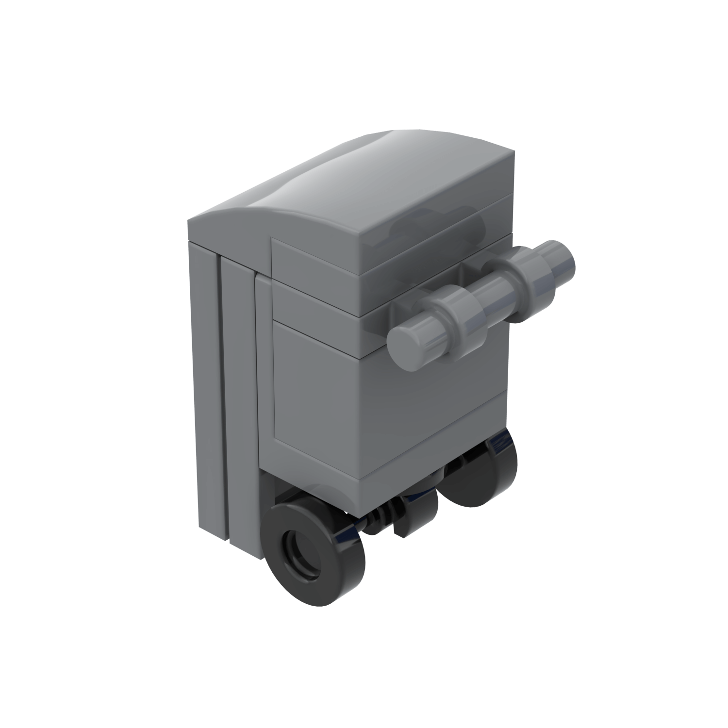 Trash Bin - Mini Building Set - Custom Printed - Made Using LEGO® Parts