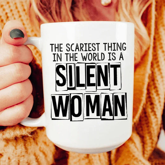 Silent Woman Ceramic Mug 15 oz - BIG FRENCHIES