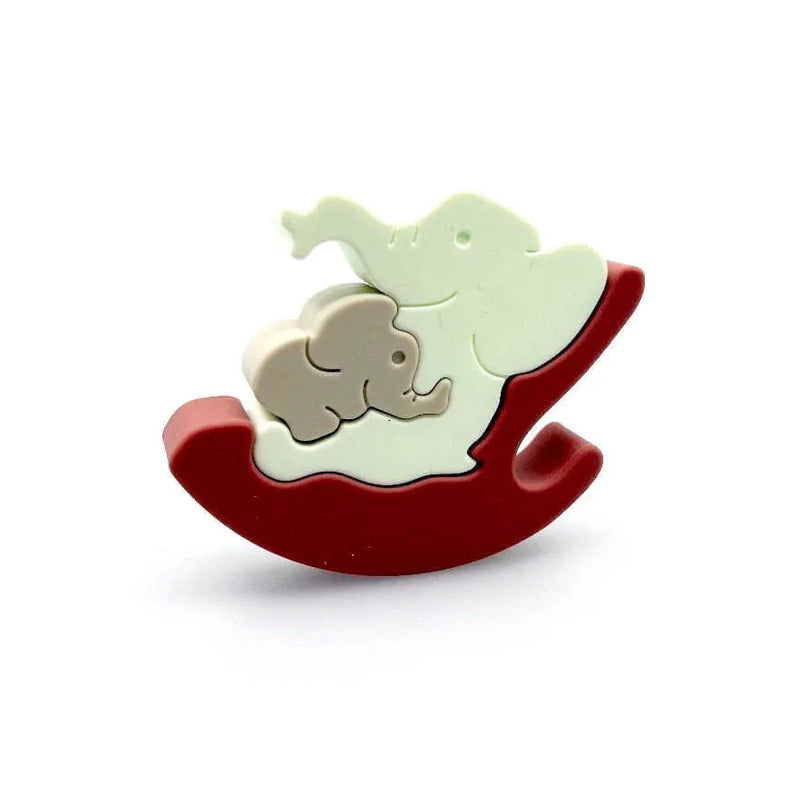 Silicone Baby Elephant Puzzle - BIG FRENCHIES