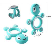 Silicone Baby Teethers Turtle 1PC Food Grade Animal Silicone Tiny Rod Children's Goods Nurse Gift Baby Teether Toys Bite Bites - BIG FRENCHIES