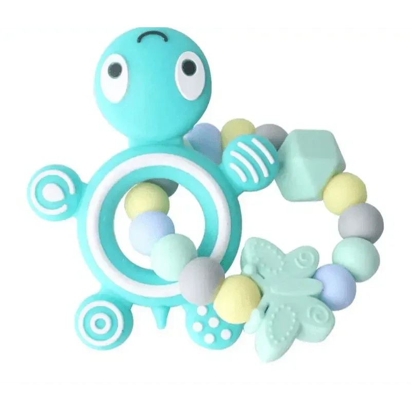 Silicone Baby Teethers Turtle 1PC Food Grade Animal Silicone Tiny Rod Children's Goods Nurse Gift Baby Teether Toys Bite Bites - BIG FRENCHIES