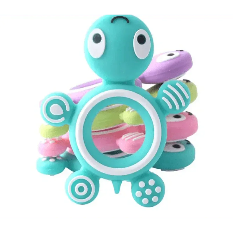 Silicone Baby Teethers Turtle 1PC Food Grade Animal Silicone Tiny Rod Children's Goods Nurse Gift Baby Teether Toys Bite Bites - BIG FRENCHIES