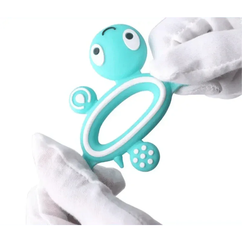 Silicone Baby Teethers Turtle 1PC Food Grade Animal Silicone Tiny Rod Children's Goods Nurse Gift Baby Teether Toys Bite Bites - BIG FRENCHIES