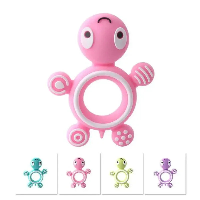 Silicone Baby Teethers Turtle 1PC Food Grade Animal Silicone Tiny Rod Children's Goods Nurse Gift Baby Teether Toys Bite Bites - BIG FRENCHIES