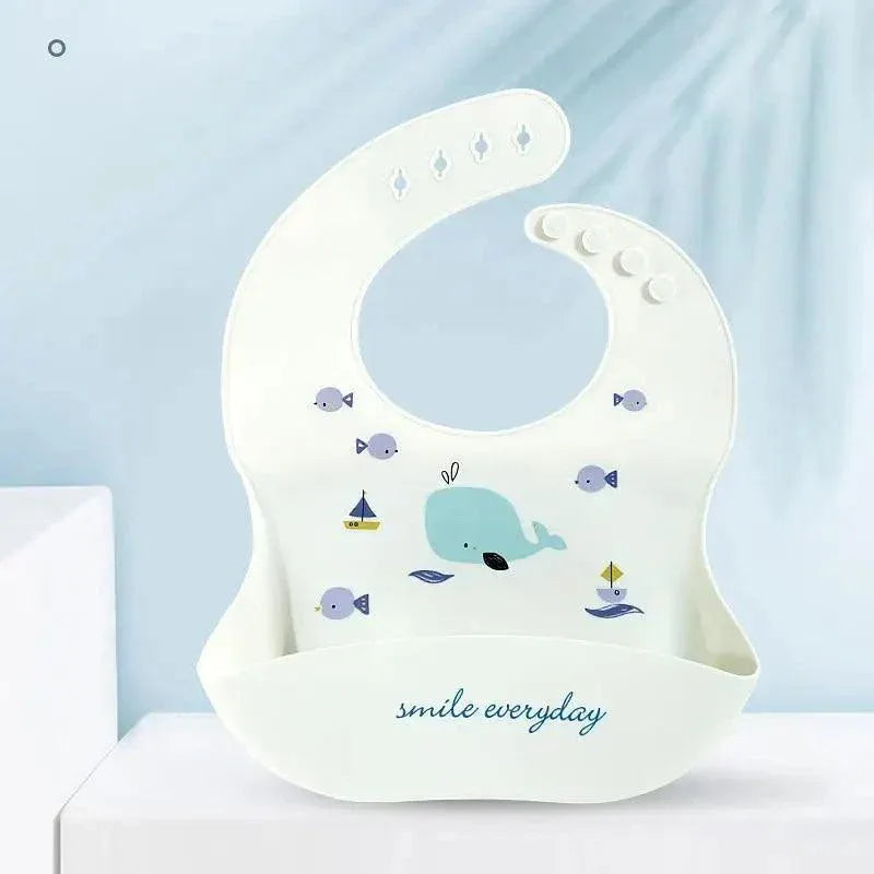 Silicone Bibs For Kids Newborn Baby Feeding Tableware Waterproof Baby Bibs For Toddler Bib For Kids - BIG FRENCHIES