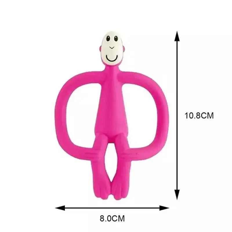 Silicone Cartoon Monkey Toddler Molar Teeth Pain Relief Tool Kids Teether Teething Beads Baby Shower Gift - BIG FRENCHIES