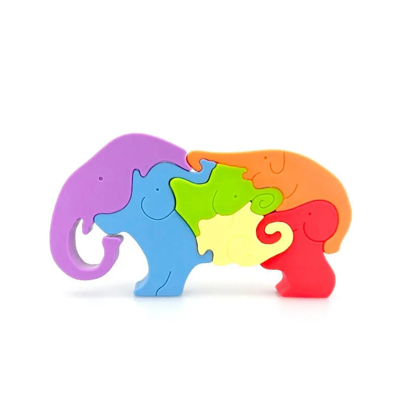 Silicone Stacking Elephant Puzzle - BIG FRENCHIES