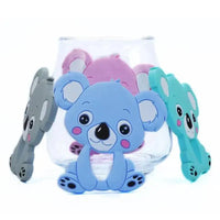 Silicone Teether Animal Koala Baby Teether Pendant Food Grade BPA Free Baby Teething Chew Charms Silicone Beads Toy - BIG FRENCHIES