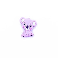 Silicone Teether Animal Koala Baby Teether Pendant Food Grade BPA Free Baby Teething Chew Charms Silicone Beads Toy - BIG FRENCHIES