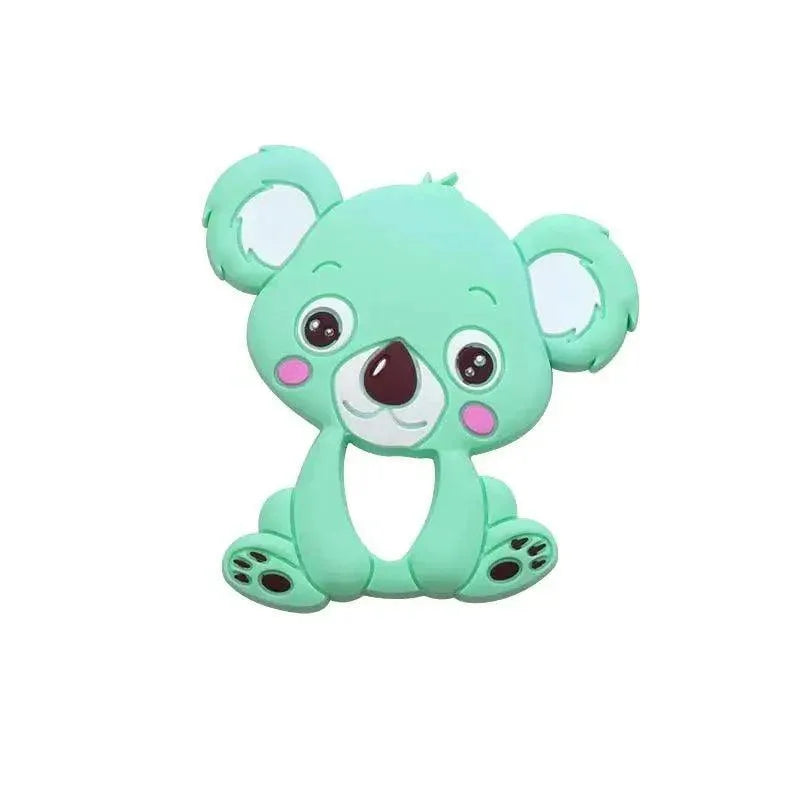 Silicone Teether Animal Koala Baby Teether Pendant Food Grade BPA Free Baby Teething Chew Charms Silicone Beads Toy - BIG FRENCHIES