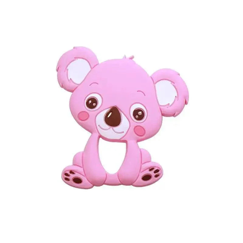Silicone Teether Animal Koala Baby Teether Pendant Food Grade BPA Free Baby Teething Chew Charms Silicone Beads Toy - BIG FRENCHIES