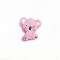 Silicone Teether Animal Koala Baby Teether Pendant Food Grade BPA Free Baby Teething Chew Charms Silicone Beads Toy - BIG FRENCHIES