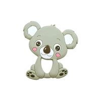 Silicone Teether Animal Koala Baby Teether Pendant Food Grade BPA Free Baby Teething Chew Charms Silicone Beads Toy - BIG FRENCHIES