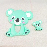 Silicone Teether Animal Koala Baby Teether Pendant Food Grade BPA Free Baby Teething Chew Charms Silicone Beads Toy - BIG FRENCHIES