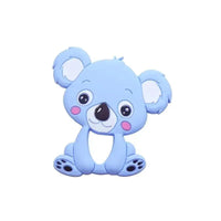 Silicone Teether Animal Koala Baby Teether Pendant Food Grade BPA Free Baby Teething Chew Charms Silicone Beads Toy - BIG FRENCHIES