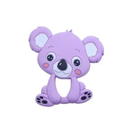Silicone Teether Animal Koala Baby Teether Pendant Food Grade BPA Free Baby Teething Chew Charms Silicone Beads Toy - BIG FRENCHIES
