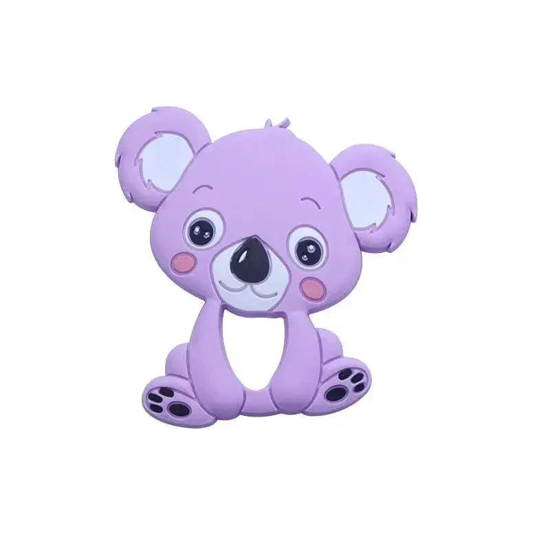 Silicone Teether Animal Koala Baby Teether Pendant Food Grade BPA Free Baby Teething Chew Charms Silicone Beads Toy - BIG FRENCHIES