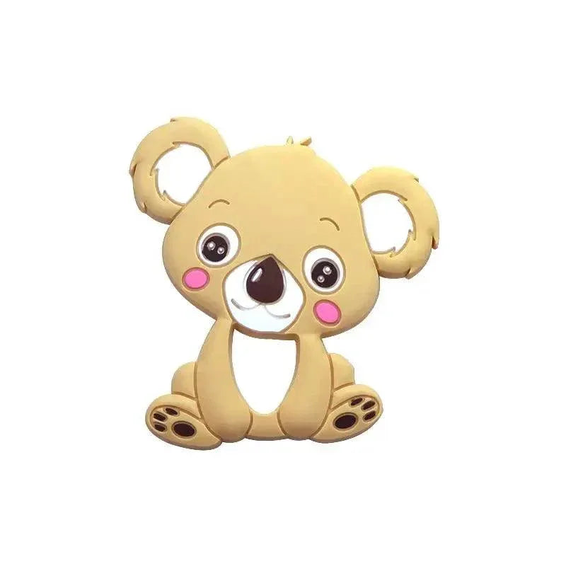 Silicone Teether Animal Koala Baby Teether Pendant Food Grade BPA Free Baby Teething Chew Charms Silicone Beads Toy - BIG FRENCHIES