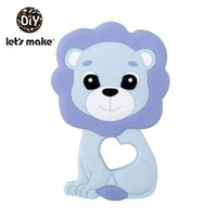 Silicone Teether Rodent Cartoon Animals 1pc Food Grade Silicone Pandents, Teething Toys For Teeth Tiny Rod Baby Teethers Gift - BIG FRENCHIES