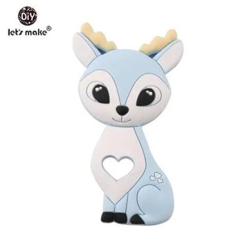 Silicone Teether Rodent Cartoon Animals 1pc Food Grade Silicone Pandents, Teething Toys For Teeth Tiny Rod Baby Teethers Gift - BIG FRENCHIES