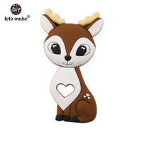 Silicone Teether Rodent Cartoon Animals 1pc Food Grade Silicone Pandents, Teething Toys For Teeth Tiny Rod Baby Teethers Gift - BIG FRENCHIES