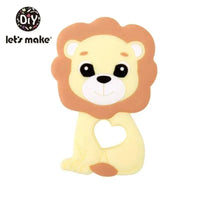 Silicone Teether Rodent Cartoon Animals 1pc Food Grade Silicone Pandents, Teething Toys For Teeth Tiny Rod Baby Teethers Gift - BIG FRENCHIES
