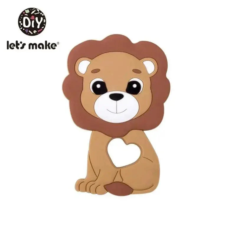 Silicone Teether Rodent Cartoon Animals 1pc Food Grade Silicone Pandents, Teething Toys For Teeth Tiny Rod Baby Teethers Gift - BIG FRENCHIES