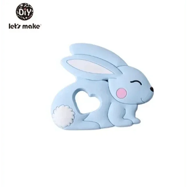 Silicone Teether Rodent Cartoon Animals 1pc Food Grade Silicone Pandents, Teething Toys For Teeth Tiny Rod Baby Teethers Gift - BIG FRENCHIES