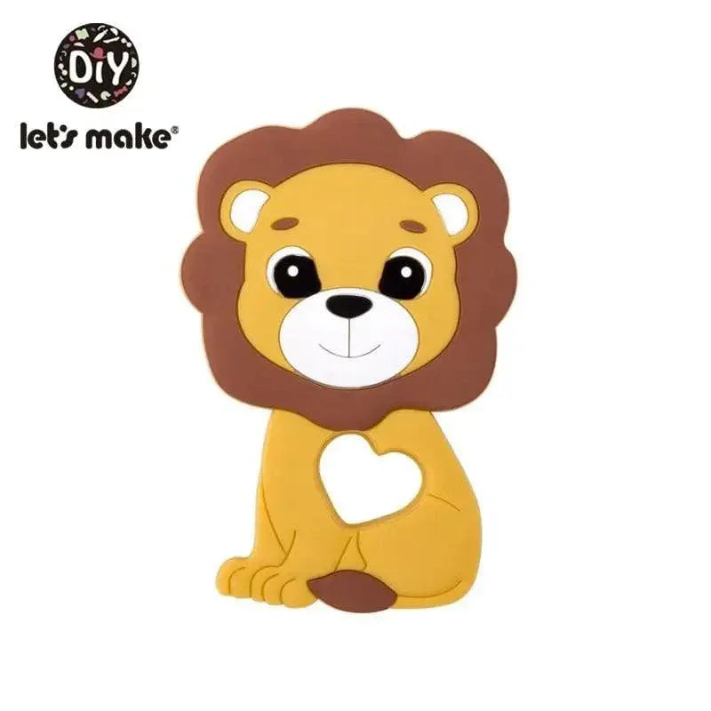 Silicone Teether Rodent Cartoon Animals 1pc Food Grade Silicone Pandents, Teething Toys For Teeth Tiny Rod Baby Teethers Gift - BIG FRENCHIES