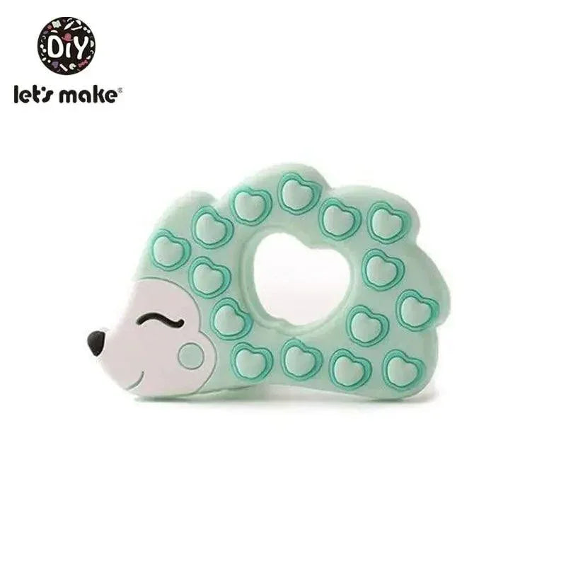 Silicone Teether Rodent Cartoon Animals 1pc Food Grade Silicone Pandents, Teething Toys For Teeth Tiny Rod Baby Teethers Gift - BIG FRENCHIES