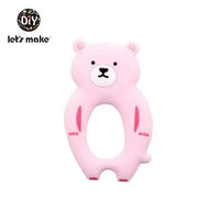 Silicone Teether Rodent Cartoon Animals 1pc Food Grade Silicone Pandents, Teething Toys For Teeth Tiny Rod Baby Teethers Gift - BIG FRENCHIES