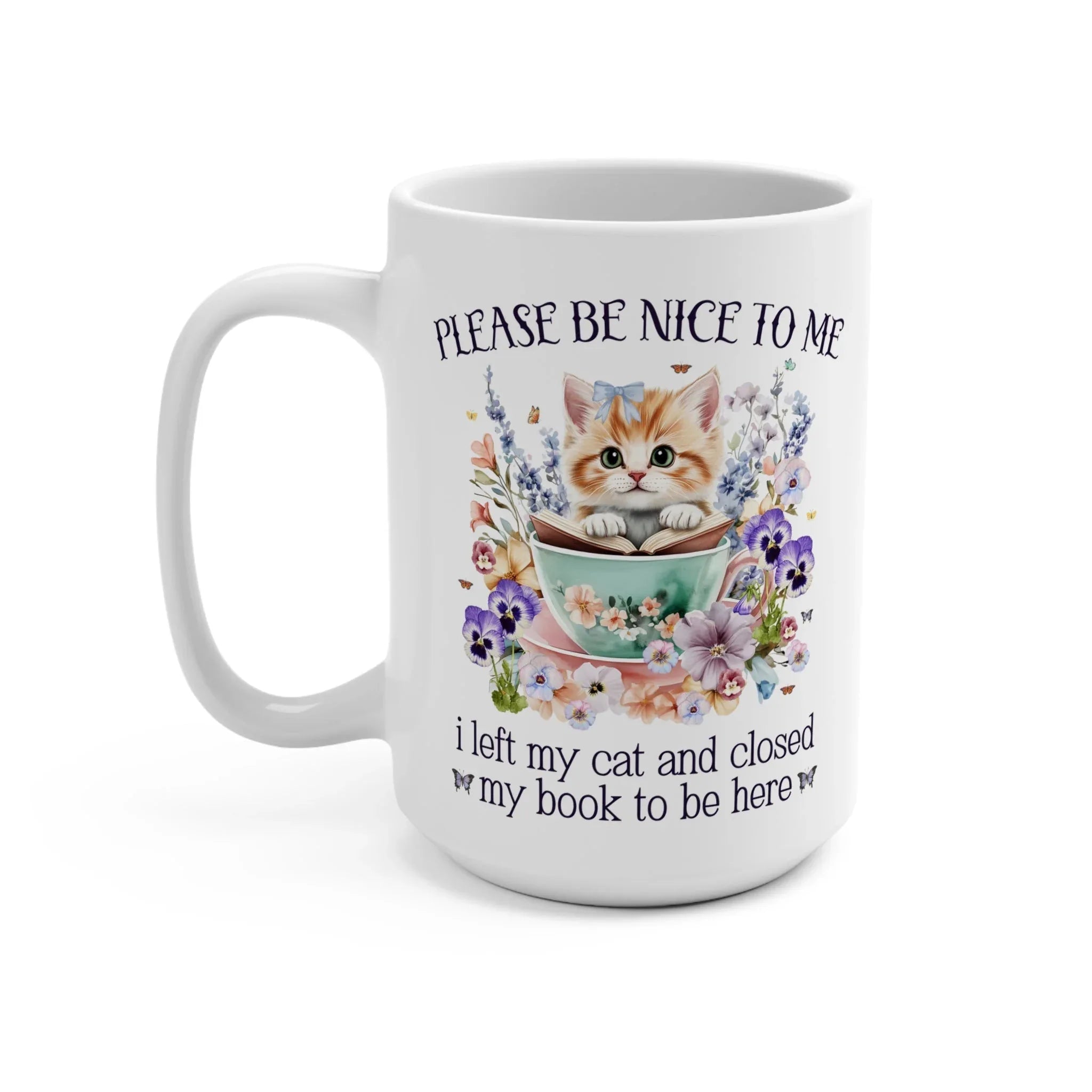 Bookish Cat Mom Mug - BIG FRENCHIES
