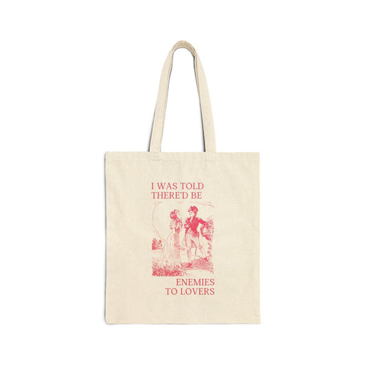 Silly Bookish Tote Bag for Romance Reader: Enemies to Lovers - BIG FRENCHIES