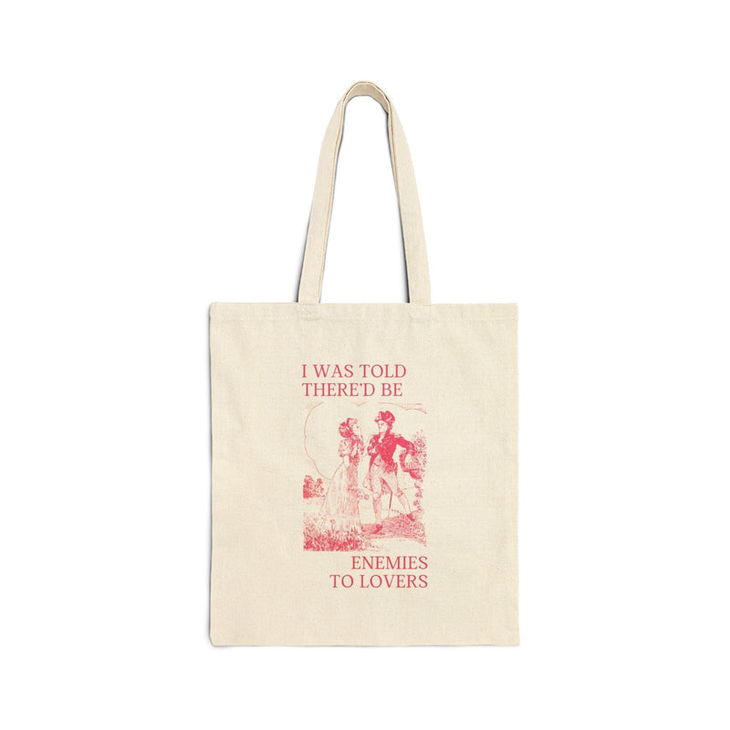 Silly Bookish Tote Bag for Romance Reader: Enemies to Lovers - BIG FRENCHIES