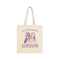 Silly Enemies to Lovers Romance Reader Tote Bag for Friend Who Loves Romantasy Books - BIG FRENCHIES