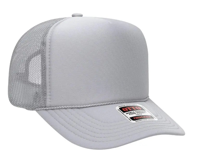 On My Husband's Last Nerve Skeleton Design Adult Otto Foam Trucker Hat
