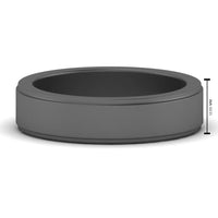 Simple Flat Wedding Band 4MM