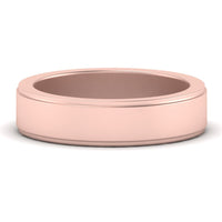 Simple Flat Wedding Band 4MM