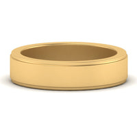 Simple Flat Wedding Band 4MM