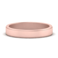 Simple Flat Wedding Band 4MM