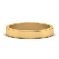 Simple Flat Wedding Band 4MM
