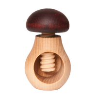 Wooden Nutcracker Mushroom with Screw Toy