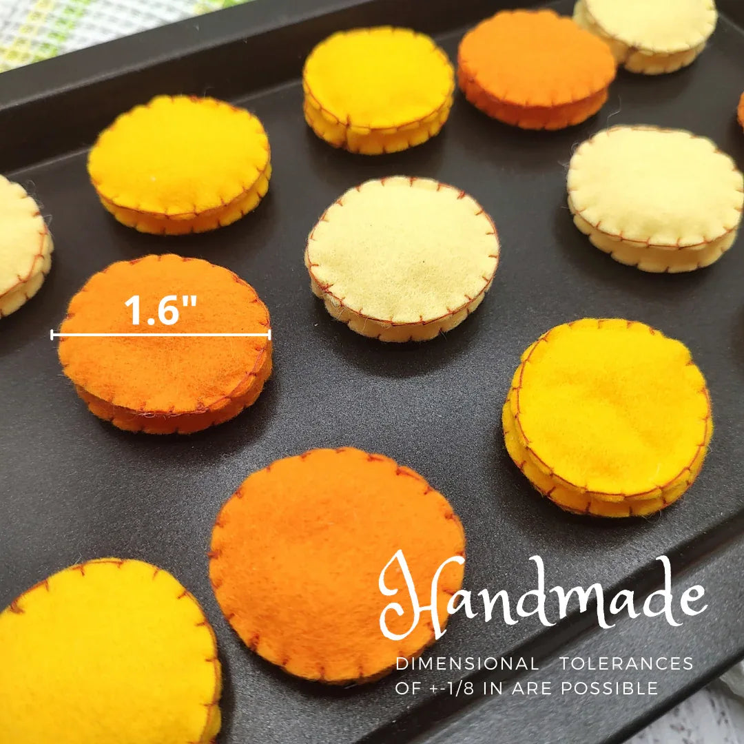Baked slice potatoes "handmade", roasted sweet potato play food - BIG FRENCHIES