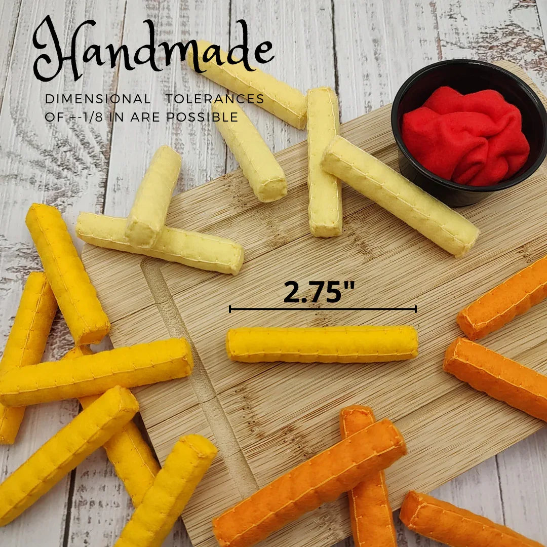 French fries handmade "cutting", roasted sweet potato play food - BIG FRENCHIES
