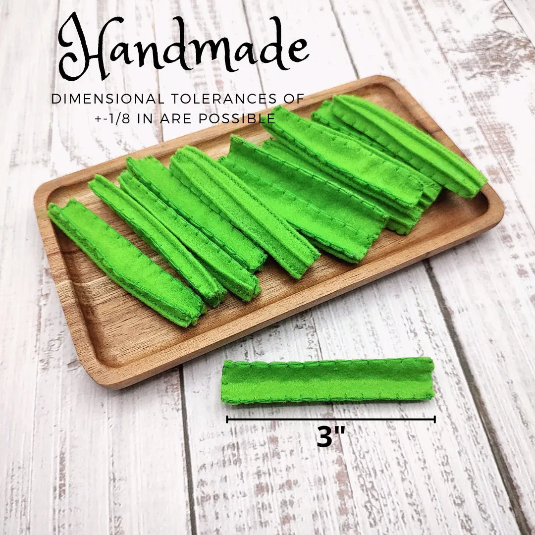 Celery felt play food vegetable - BIG FRENCHIES